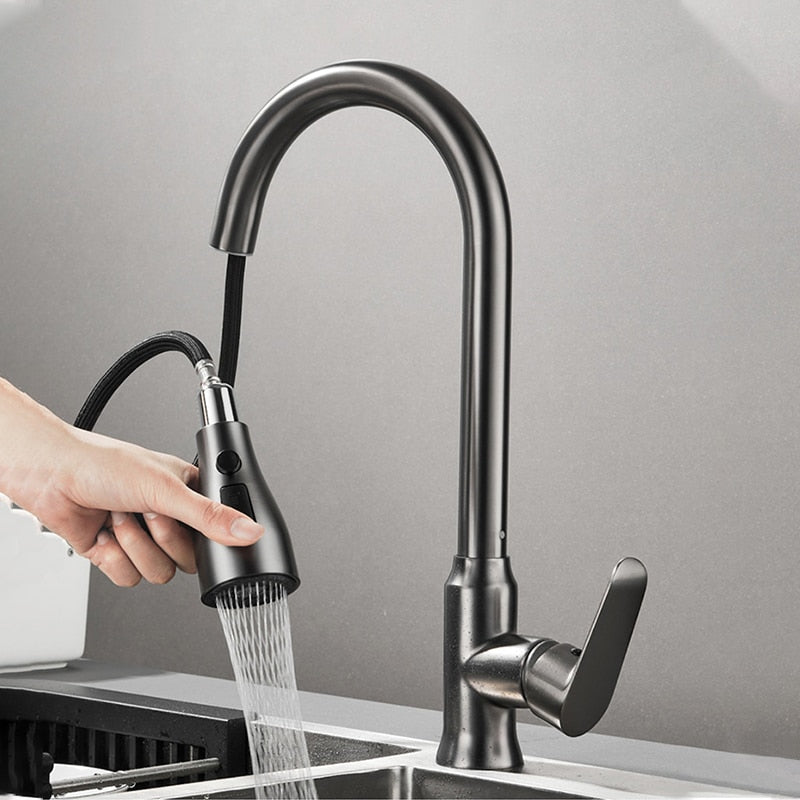 Hot & Cold Kitchen Pull-out Faucet